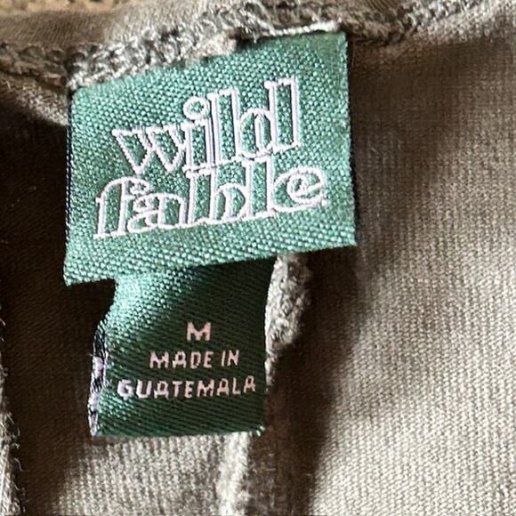 Wild Fable Olive Green Tank Shift Mini Dress, size Medium - Picture 3 of 4